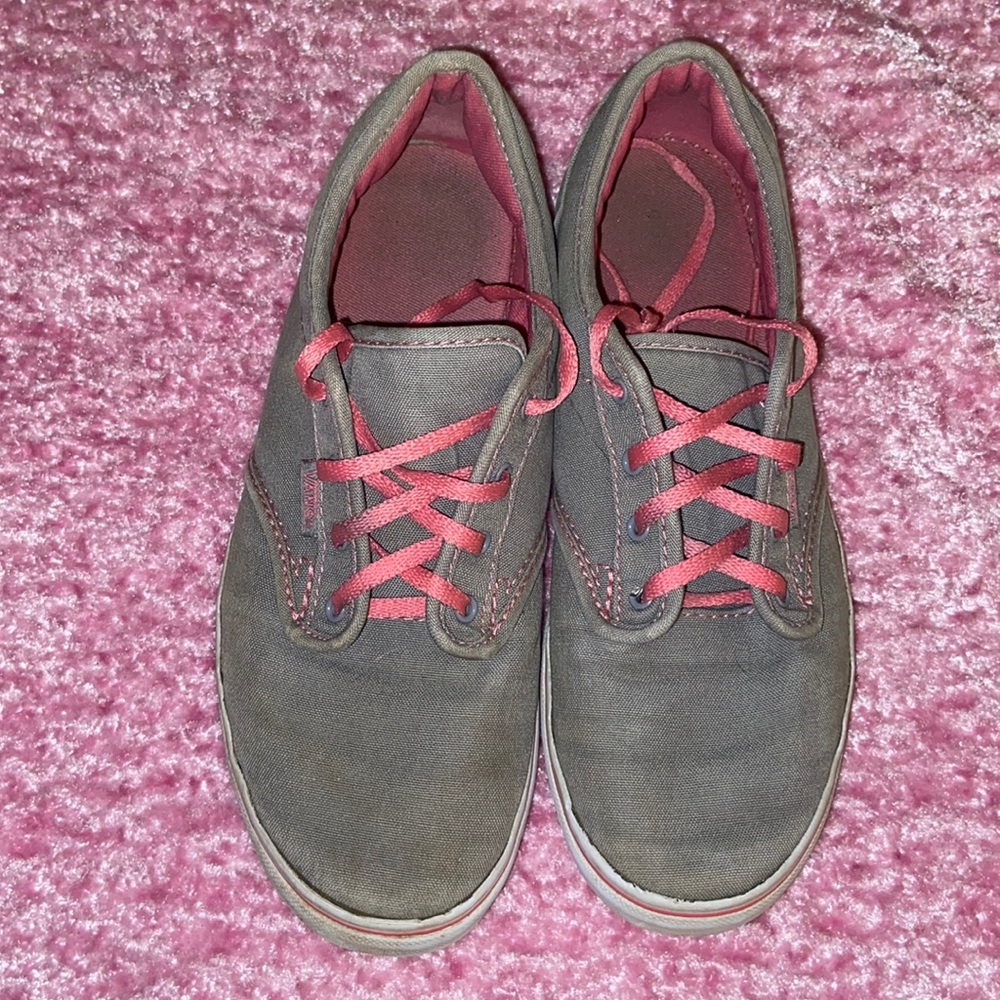 Pink and grey vans, size 5.5